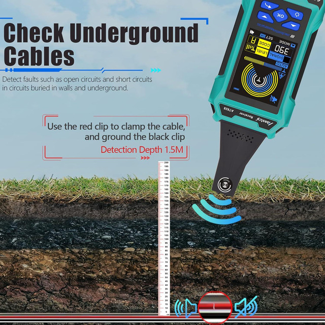 thumbnail image 2 of Kolsol F02 Underground Cable Locator & Wire Tracer - Find Buried Wires Up To 3ft Deep 2 of 5