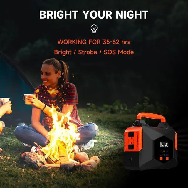 Alt view image 4 of 7 - Portable Power Station for Camping, 150w 146wh Portable Generator for Home Use Indoor Outdoor Quiet Generator with AC Outlet Large Power Bank for Laptop Travel Emergency CPAP Survival Backup Apartment