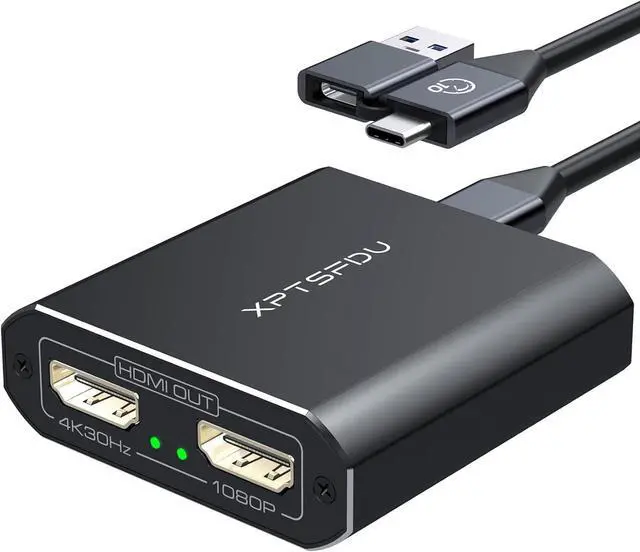 Main image of USB 3.0 or USB C to Dual HDMI Splitter HDMI Splitter Extended Display for Dual Monitor Multi Monitor Display 3 Separate Screens 4K30Hz Output 1, 1080p Output 2 for Windows, Mac OS