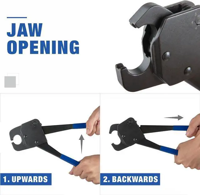 Alt view image 3 of 5 - 1/2-inch Pex Pipe Angle Head Crimping Tool - for Copper Ring with Go-No-Go Guage,(TOOL038)