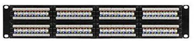 Alt view image 3 of 5 - 48-Port CAT6 Patch Panel,2U, Black