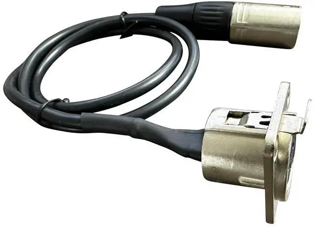 Alt view image 7 of 7 - Premium XLR Pass Through Cable, No Solder, for Stage Box, Patch Panel, Floor Box - No Solder for Pro Audio Installations (Female to Male 6-Pack)
