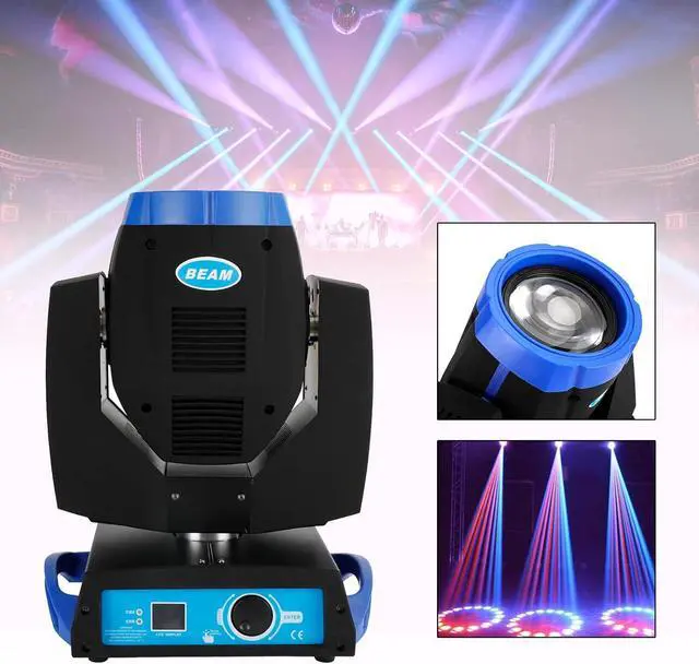 Alt view image 3 of 7 - 7R 230W Beam Sharpy Moving Head Light 17 Gobos RGBW Beam Lights, 360° DJ Lights Beam Sharpy Light 8 Prism, Strobe, 16CH DMX512 Concerts, Clubs, DJ Shows, Weddings, Stage Performances