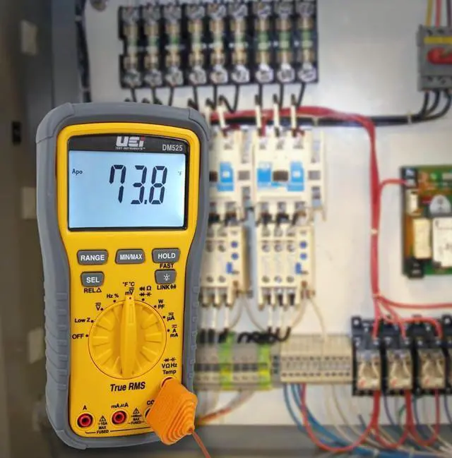 Alt view image 2 of 7 - DM525 Wireless Digital Multimeter w/Power Factor Low Z