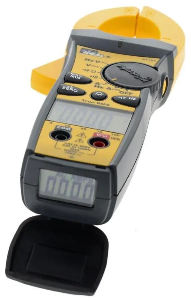 Main image of IDEAL Electrical 61-765 660 Amp TightSight Clamp Meter AC/DC with TRMS, True RMS Current and Voltage, CATIII for 1000v, CATIV for 600v,Yellow