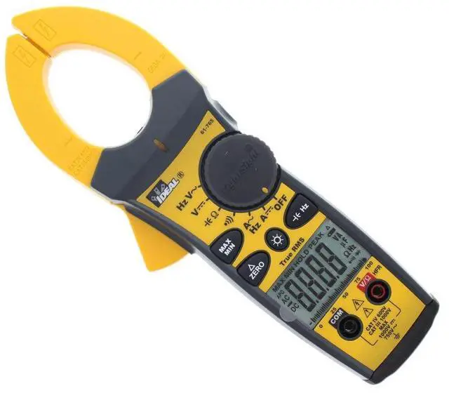 Alt view image 3 of 7 - IDEAL Electrical 61-765 660 Amp TightSight Clamp Meter AC/DC with TRMS, True RMS Current and Voltage, CATIII for 1000v, CATIV for 600v,Yellow