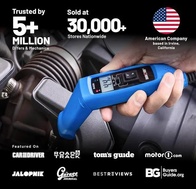 Alt view image 5 of 7 - 5420 Power Circuit Tester for Automotive | Fuse, Relay, Battery, and Circuit Diagnostics | Voltage Tester, Multimeter, Relay Tester, Short Circuit Finder, 12V/24V with LCD & Circuit Breaker