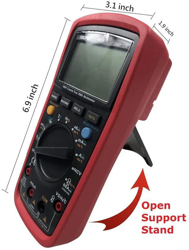 Alt view image 5 of 6 - DMM-139 Digital Pocket Handheld Multimeter True RMS VFC Measurement