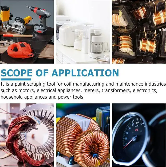 Alt view image 7 of 7 - Handheld 75W Wire Stripper Cutter Enameled Wire Paint Scraper 12000r/min (110V)