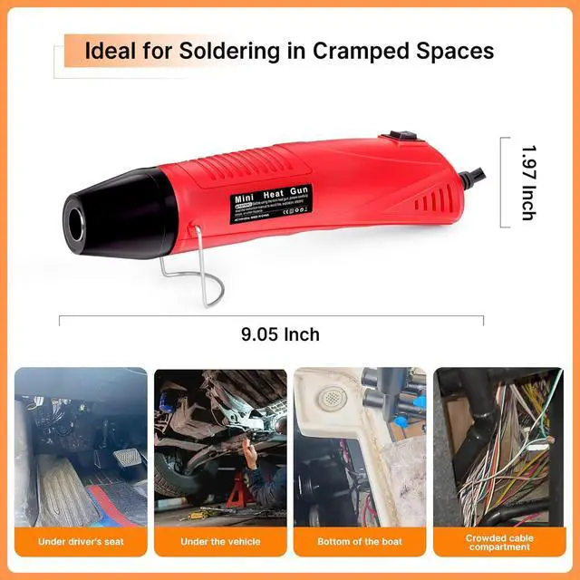 Alt view image 4 of 7 - Ultimate All-in-ONE Heat Shrink Solder Seal Wire Connectors Kit  Wire Striper, Heat Gun,  2000PCS Waterproof Solder Stick Butt Connectors, Electrical Wiring Connector Kit for Marine Automotive