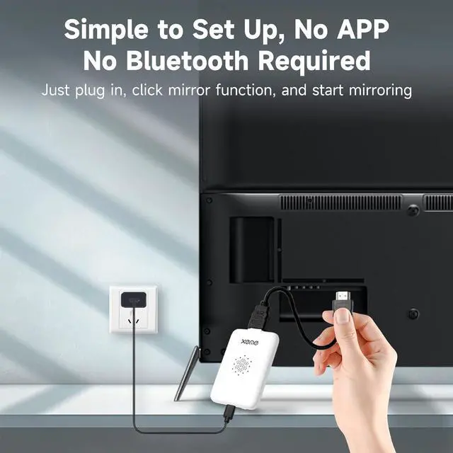 Alt view image 5 of 7 - 4K Wireless HDMI Display Dongle Adapter, Wireless Transmitter, Streaming Media Video/Audio/File HDMI Extender from Laptop, PC, Smartphone to HDTV Projector Monitor