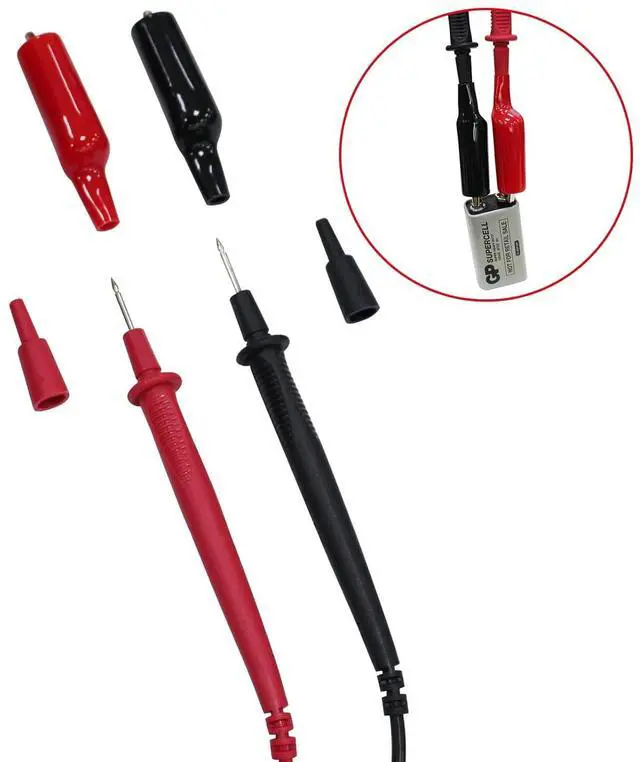 Alt view image 2 of 7 - UT210e Mini Clamp Meter & Alligator Electric Clips, AC/DC Amp Meter Clamp Multimeter True RMS 2000 Counts Voltage Tester Continuity Tester Capacitor HVAC Tool