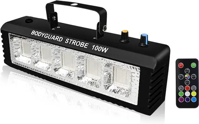 Main image of Strobe Stage Lights Sound Activated, Led Strobe Light 100W, Halloween Light Effect with Remote Control, Professional DJ Party Lights for Banquet Host