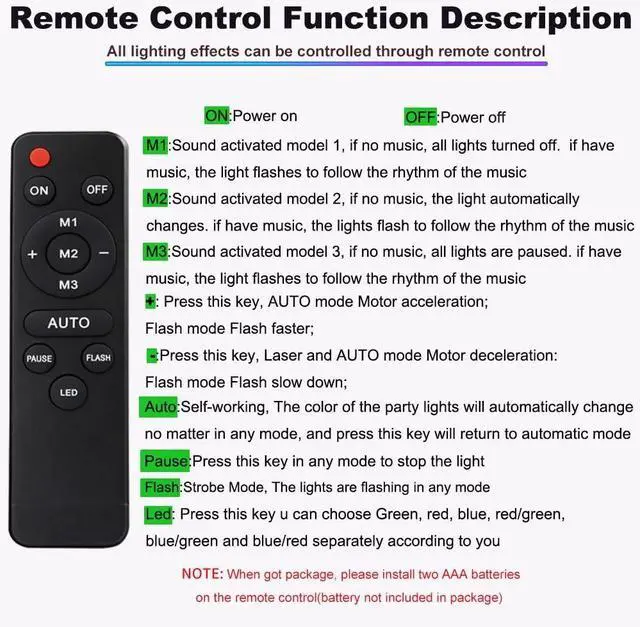 Alt view image 5 of 6 - Disco Ball Party Lights Indoor Outdoor, Dj Lights Disco Ball Decor Party Strobe Light for Parties 3 Disco Balls Sound Activated with Remote Control Disco Light for Christams Halloween KTV Club Party