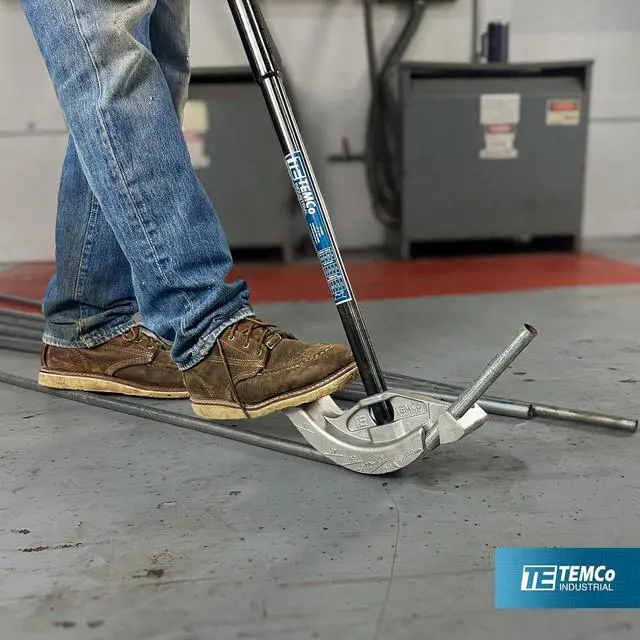 Alt view image 7 of 7 - TEMCo 2 in 1 Dual Shoe Conduit Bender - 1/2" & 3/4" EMT, 1/2" Rigid - 2 Benders in 1 Tool