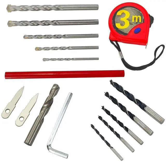 Alt view image 3 of 7 - Adjustable Hole Saw Cutter Kit 1-5/8" to 8"40-200mm with ABS Dust Cover for Recessed Lights Ceiling in Recessed Drywall & Ceiling Tile