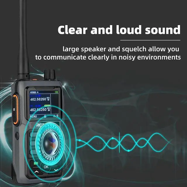 Alt view image 6 of 7 - RB17P GMRS Radio Walkie Talkie, GMRS 2 Way Radio Long Range Walkie Talkies Rechargeable with 2200mAh Battery, SOS Siren, NOAA Scanning & Receiving for Hikers, Campers and Hunters
