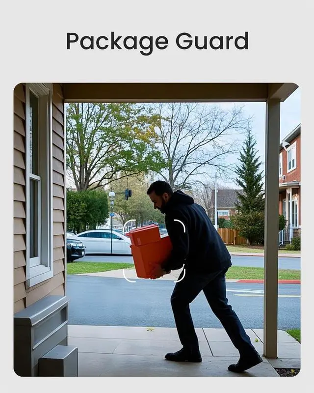 Alt view image 7 of 7 - Wireless Doorbell Camera with Chime, No Monthly Fee, 2K Video Doorbell with Dual Cam, AI + Radar + PIR Detection, 2.4/5GHz WiFi-6, Two-way Talk, Color Night Vision, Battery/Wired Powered, DB312