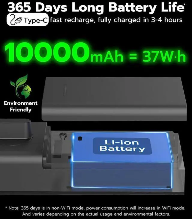 Alt view image 6 of 7 - Smart Door Lock with Camera Deadbolt with Video Doorbell PIR Motion Detection Front Door Lock with Fingerprint Keypad Code Long-Lasting Battery Built-in Wi-Fi No hub Required No Drilling