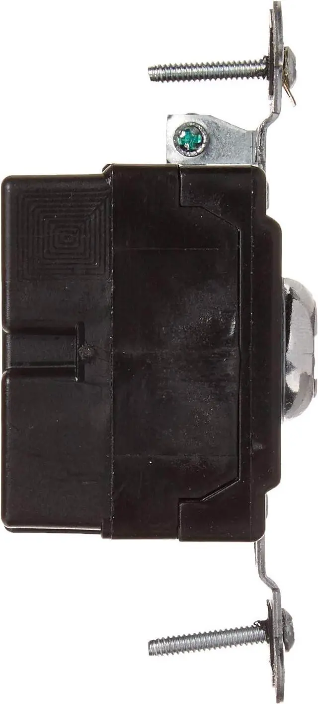 Alt view image 2 of 5 - 20 Amp, 120/277 Volt, Key Locking, Single-Pole, AC Quiet Switch, Extra Heavy Duty Spec Grade, Self Grounding, 1221-2KL, Chrome