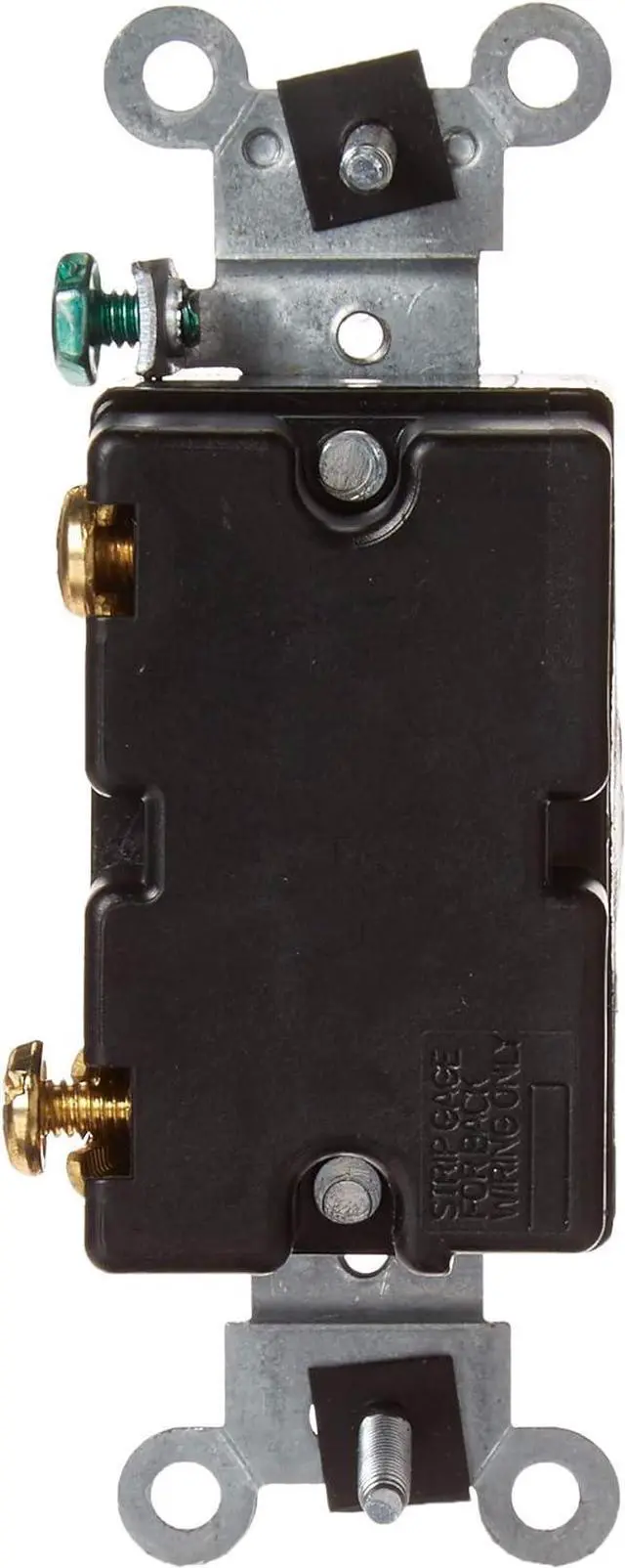 Alt view image 3 of 5 - 20 Amp, 120/277 Volt, Key Locking, Single-Pole, AC Quiet Switch, Extra Heavy Duty Spec Grade, Self Grounding, 1221-2KL, Chrome