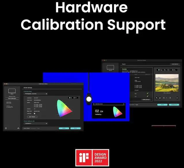 Alt view image 4 of 7 - SW242Q 24-inch 2K 90W USB-C 16:10 Photographer MacBook/Windows Compatible Monitor, 99% Adobe RGB, 100% sRGB, Hardware Calibration, 90W USB-C, TUV Anti-Reflection Cert., 16-bit 3D LUT, HDR10