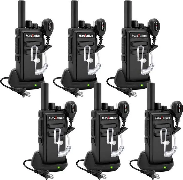 Main image of Radios Walkie Talkies Long Range:  MT-5X Rechargeable Walkie Talkies for Adults with Upgraded Earpiece, 1500mAh Battery, Type-C Charging Two Way Radio for Business,Working,Camping Trip,6 Pack