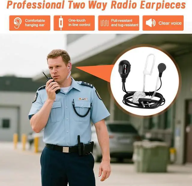 Alt view image 7 of 7 - MT-5X Walkie Talkies Long Range for Adults, FRS Radios Walkie Talkie with Conduit Earpiece, Walkie Talkies Rechargeable Type-C Charging Battery, Two Way Radio for Hiking, School10 Pack