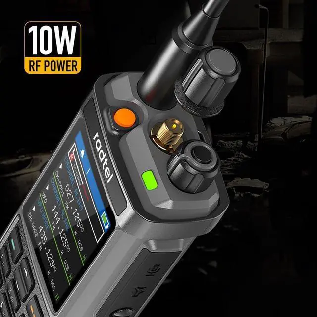 Alt view image 6 of 7 - RT-880G GPS APRS Ham Radio 10W Walkie Talkie Portable CB Radio 1024 Channels HF SSB Rx with Cross-Band Repeater, 2.4 Inch Color Display, 2400mAh Rechargeable Battery,