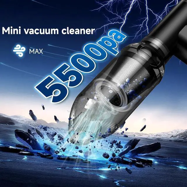 Alt view image 4 of 7 - Compressed Air Duster & Vacuum Cleaner 4-in-1, 150,000RPM Powerful Electric Air Duster, Cordless Rechargeable with Adjustable Speed Handheld Air Blower for Keyboard, Car, Office, Home Electronics