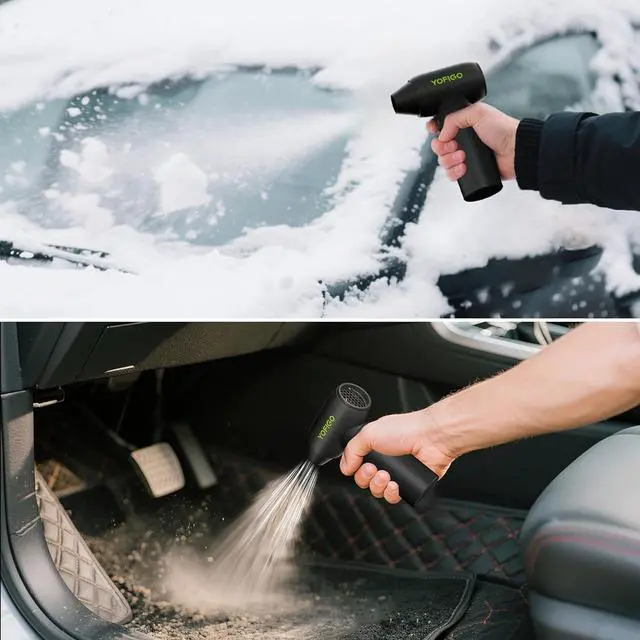 Alt view image 3 of 7 - Compressed Air Duster,  Electric Air Duster PC & Keyboard Cleaning Kit, 150000RPM Rechargeable 4-Speed Dust Mover for Car, Mini Metal Handheld Air Blower Replaces Compressed Air Can