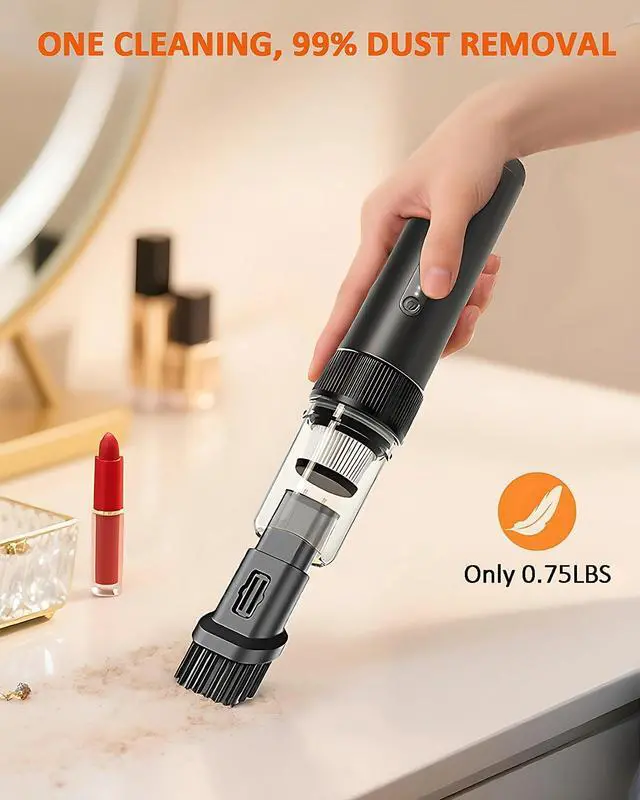 Alt view image 3 of 7 - Car Vacuum Portable Cordless, 21000PA Handheld High Power Suction & Blower, Small Cordless Handheld Vacuum Cleaner for Car, Home, Office