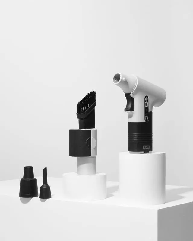 Alt view image 2 of 5 - 130,000RPM Cordless Air Duster & Mini Vacuum Cleaner  Rechargeable 100W Handheld Blower for Keyboard, Car, Electronics, PC, Home, Office  Eco-Friendly Alternative to Canned Air