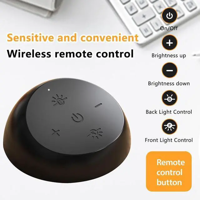 Alt view image 6 of 7 - Monitor Light Bar, Screen Light Bar, PC light, Desk Lamp for Eye Caring, Space Saving with Remote Control, Adjustable Color Temperature, Backlight, USB Powered LED for Home Office Work (Remote)