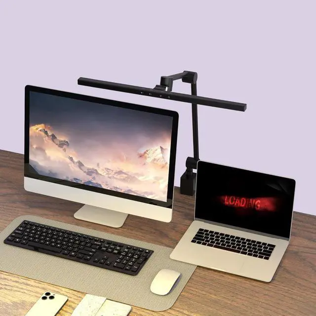Main image of LED Desk Lamp with Clamp,Monitor Light Bar,Eye-Caring Desk Light,Ultra High Definition and Brightness Table Light,5 Modes 20 Brightness,No Screen Glare&Reduce Eye Fatigue for Reading,Study.