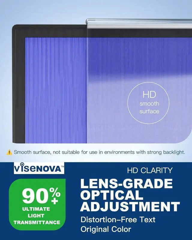 Alt view image 6 of 7 - 2-Pack Anti Blue Light Screen Protector for 27 Inches Computer Monitor Hanging Type Blue Light Blocking Filter Anti Scratch Eye Protection Shield for Desktop Computer