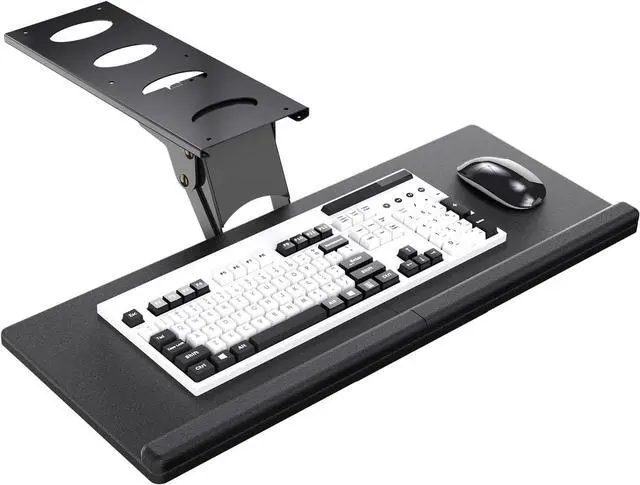Main image of Keyboard Tray Under Desk Height Adjustable Ergonomic Sliding Keyboard and Mouse Tray, 25x9.8, DSF5