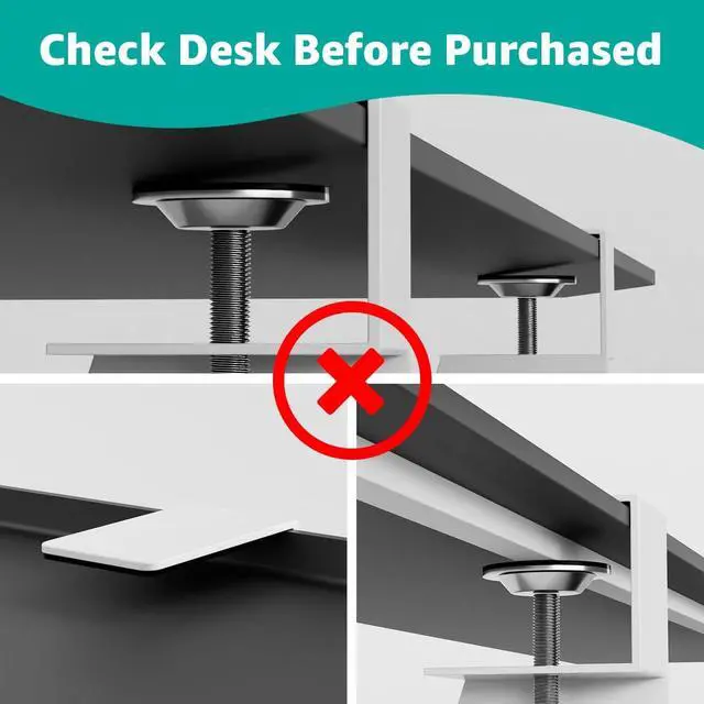 Alt view image 6 of 7 - Desktop Keyboard Tray, Under Desk Pull Out, 25.6" X 11.8" Large Size Keyboard Tray with C-Clip Mount, Easy Installation, Computer Keyboard Stand, for Home Study and Office(Wood)