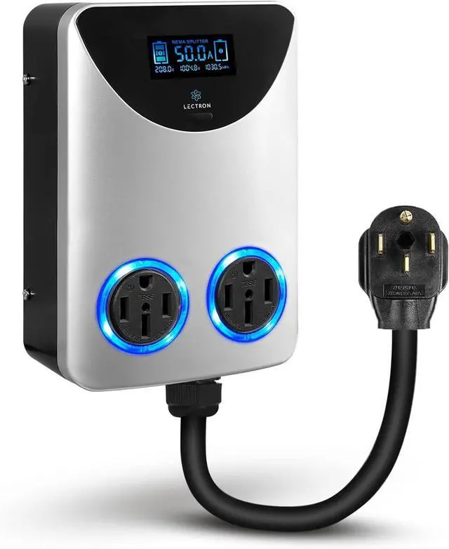Main image of NEMA Socket Splitter for Level 2 EV Charger Installation - Power Your and High-Powered Appliance from The Same Outlet (50 Amp 14-50 to / Splitter)