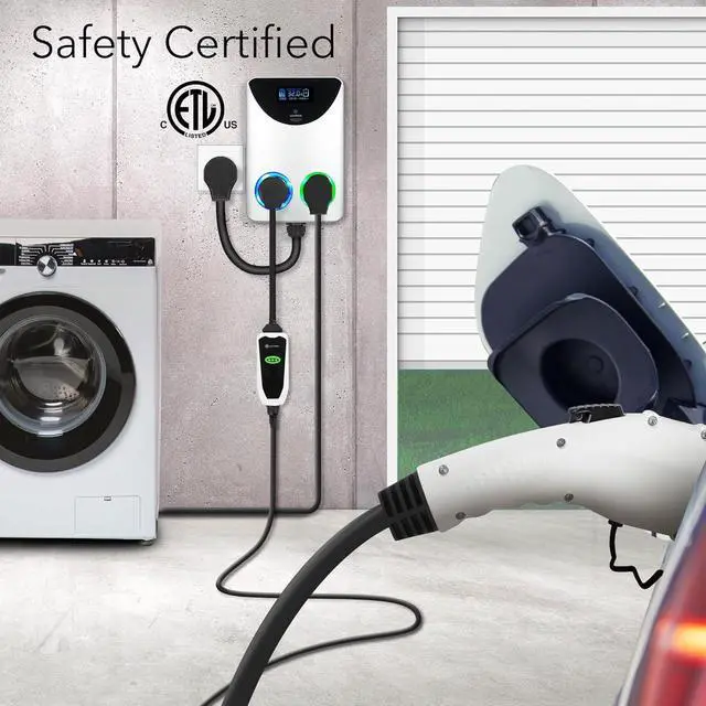 Alt view image 6 of 7 - NEMA Socket Splitter for Level 2 EV Charger Installation - Power Your and High-Powered Appliance from The Same Outlet (50 Amp 14-50 to / Splitter)