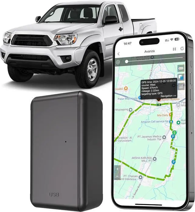 Main image of G05A GPS Tracker for Vehicle No Monthly Fees, SIM Card Included, Real-Time Tracking, Global Coverage, Geo-Fencing, Strong Magnetic Attachment, Long Battery Life
