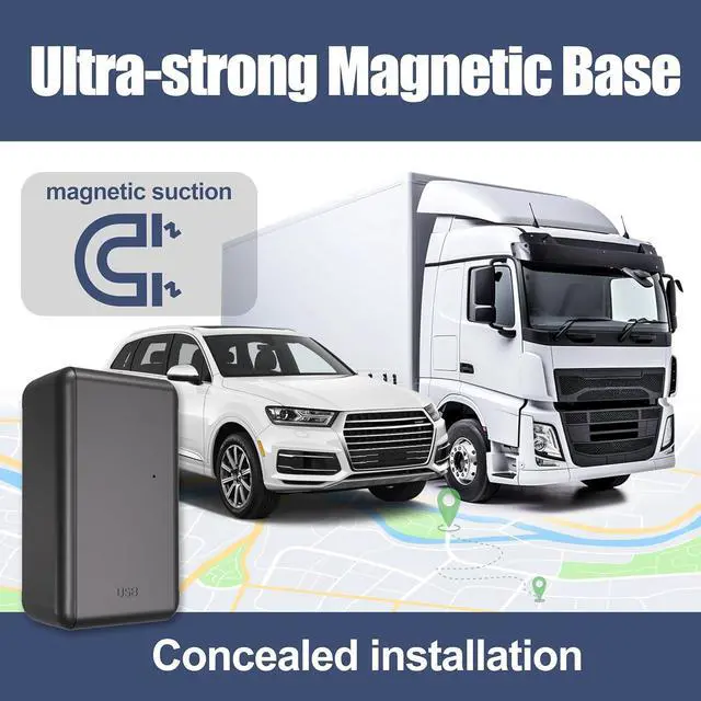 Alt view image 5 of 7 - G05A GPS Tracker for Vehicle No Monthly Fees, SIM Card Included, Real-Time Tracking, Global Coverage, Geo-Fencing, Strong Magnetic Attachment, Long Battery Life