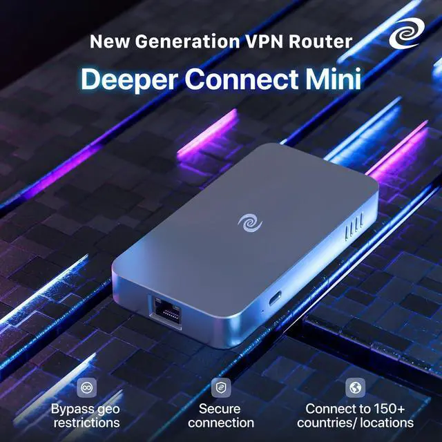 Alt view image 6 of 7 - Deeper Connect Mini Decentralized VPN Router Lifetime Free for Travel Home Enterprise-Level Cybersecurity Wi-Fi with Dual Antennas Adapter