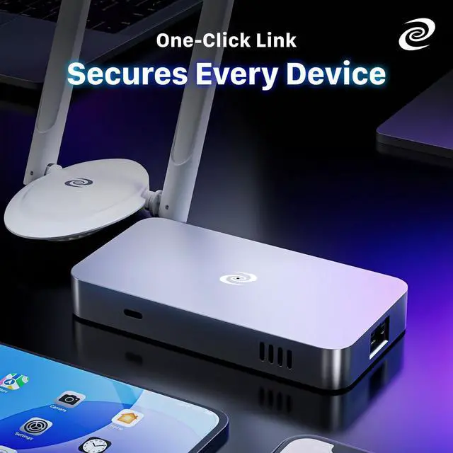Alt view image 5 of 7 - Deeper Connect Mini Decentralized VPN Router Lifetime Free for Travel Home Enterprise-Level Cybersecurity Wi-Fi with Dual Antennas Adapter