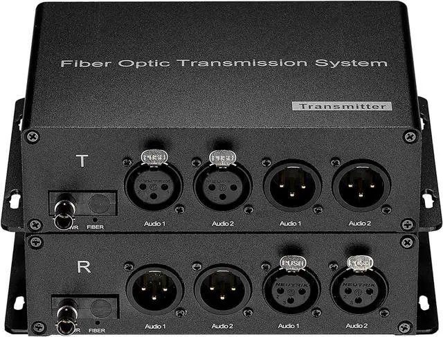 Alt view image 2 of 6 - BIDI 2 XLR Audio Fiber Converter,Broadcast Grade Balanced Audio Over Fiber Optic Extender-Singlemode 20Km,Multimode 500m,ST Optical Professional Crystal Clear Sound A Pair