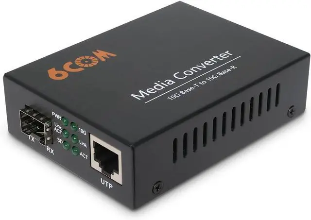 Main image of GIGA 10G Fiber Media Converter,1x 1000M/2.5G/5G/10GBase-T Auto-Negotiation RJ45 Slot to 1x 10GBase-X SFP+ Slot,Support 10GBase-SR/LR/BIDI Transceiver, 10 Gigabit Ethernet Media Converter