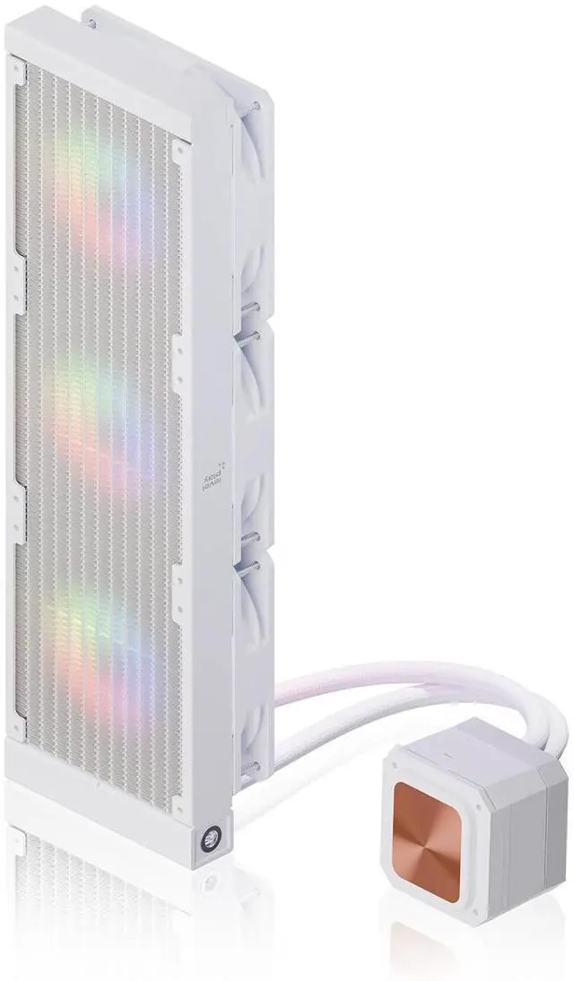 Alt view image 3 of 7 - Llplay CL360 ARGB 360mm AIO PC CPU Liquid Water Cooler  LGA1851, LGA1700,  AM5,  AM4 (White, 360MM)