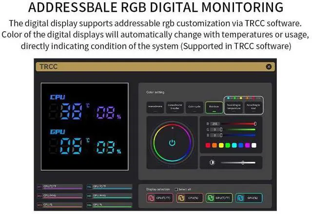 Alt view image 6 of 7 - Peerless Assassin 120 Digital ARGB Black CPU Cooler, Double 120mm PWM Fans with 1850RPM Speed, Support  lga1700/1851/115X,:AM4/AM5,Computer CPU Cooling,Digital Screen Top Cover