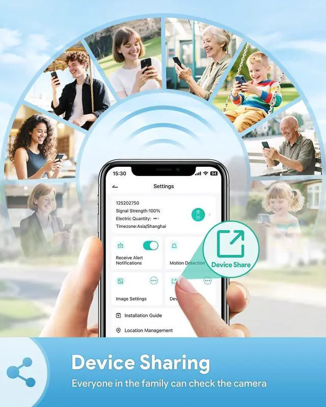 Alt view image 7 of 7 - Doorbell Camera Wireless, 2K HD Video Doorbell with  Chime, Battery Operated, Night Vision, 2-Way Audio, PIR Motion Detection, 2.4Ghz WiFi, IP66 Waterproof, Cloud Storage, Works with Alexa