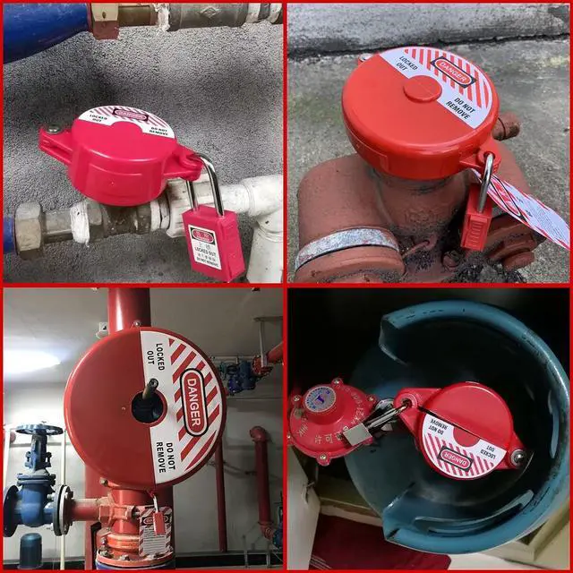 Alt view image 3 of 7 - Lockout Tagout Station Breaker Loto Kit Loto Hasps,Loto Tags,Circuit Breaker Lockout,Ball Valve Lockout,Electrical Plug Lockout,Steel C Lockout for Loto Station Lock Out Tag Out Kit